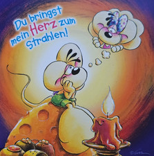 Diddl Quadrat Postkarte - Nr. 11/05 - Depesche - Sonderkarte - Liebe - Spruch