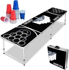 Beer Pong Tisch Set Klappbarer Bierpong-Tisch Audio Table Design mit 100 Becher