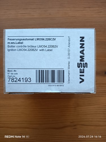 Viessmann feuerungsautomat lmo - viessmann,