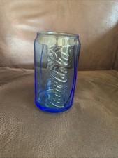 Glas Colagläser Trinkgläser Blau Farbig Rund Retro Trinkbecher Trinkgefäß Nr. 2