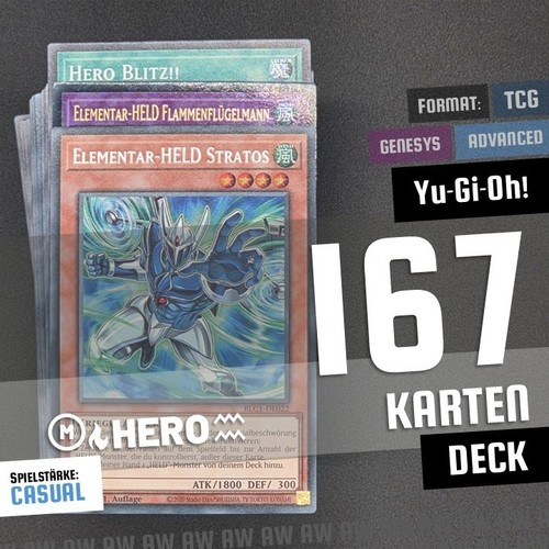 Yugioh elementar held deck - yugioh!, elementar-held