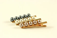 Haarklammer Haarspange Perlmutt Pearls Perlen Haarschmuck A431