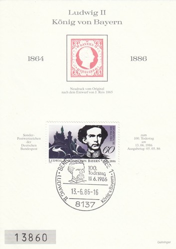 Ersttagsblatt 100 todestag - 100.,