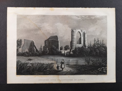 Stahlstich 1850 kloster - um,