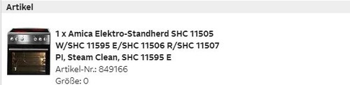 Amica elektroherd mit - elektroherd,
