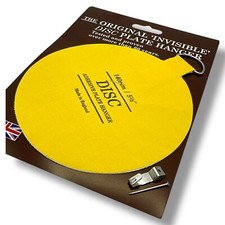 140 mm Scheibenplattenaufhänger + Chrom Haken Stift Wandbehang selbstklebend Bild