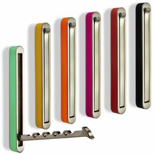 SO-TECH® Garderobenhaken HARZ Edelstahloptik Kleiderhaken Klapphaken 140x16 mm