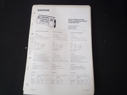 Original service manual - original,