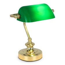 BMF-VERSAND BANKERLAMPE GRÜN MESSING SCHREIBTISCHLEUCHTE TISCHLAMPE 159465421