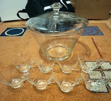 Bowle set aus glas große - –,