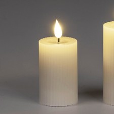 LED Kerze STREIFEN H. 8cm D