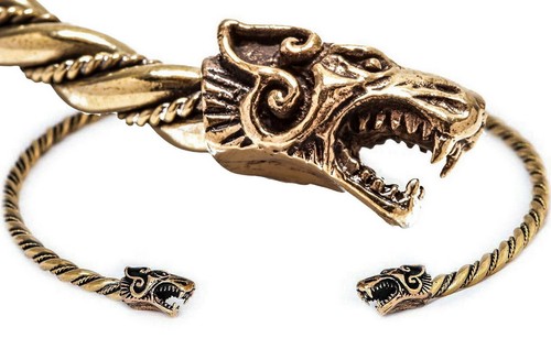 Bronze wikinger halsreif - bronze,