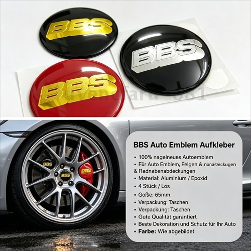 Pcs 65mm für bbs logo - bbs,