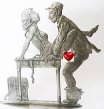 Erotische Zinnfigur Erotik
