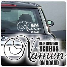 Autoaufkleber Kein Kind mit scheiss Namen on Board Auto Aufkleber Sticker A1051 