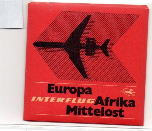 Interflug kofferaufkleber - interflug,