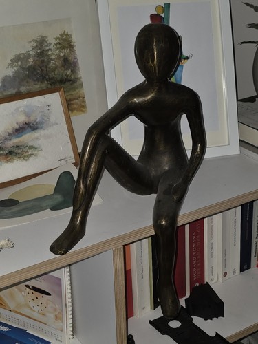 Bronzefigur modern 44cm groß