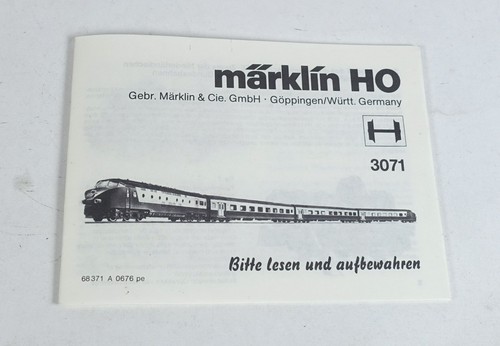 Märklin 3071 triebwagenzug - mÄrklin,