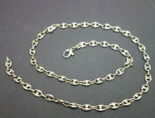 124. schwere Unisex Schiffsanker Kette Damen Herren 50cm massiv 925er Silber