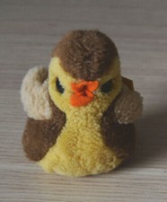 kleines Stofftier Vogel Steiff Mini Cosy braun/gelb 5567/10