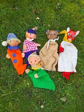 5x DDR Kasperpuppen, Handpuppen für Kasperletheater, Sandmännchen, Herr Fuchs