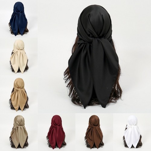 Satin seide schal hijab 90cm - satin,