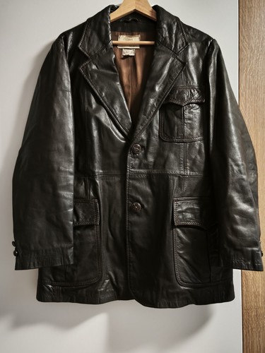 Vintage lederjacke von - vintage,