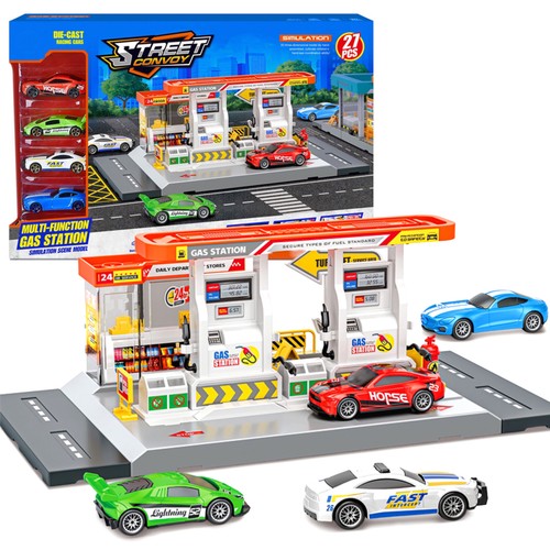 Städtische tankstelle mit - städtische,
