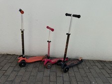 3x Micro Scooter – Mini & Maxi Modelle – gebraucht, voll funktionsfähig