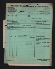 MAGDEBURG, Rechnung 1936, Muskator-Kraft-Futter-Werk Dr. Artur Schmidt OVATOR