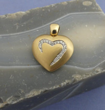 Caren Pfleger - Anhänger - Herz mit Diamanten - 585er Gold - 0,4 ct