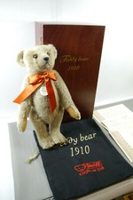 Steiff Teddy Bär 1910 only for Japan lim. 50 St. 35cm grey Replica Holzbox (F19)