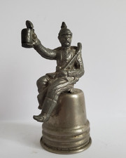 Alte Metall Figur, Pickelhaube