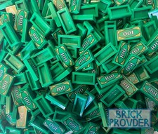 25 Stück LEGO Geldscheine 1x2 Fliesen bedruckt | “Currency Pattern” [NEU]