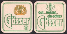 uralter Bierdeckel Gösser