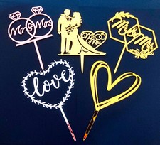 Kuchenstecker Topper für Hochzeitsdeko Tortendeko Love Liebe Heirat Deko Mr Mrs