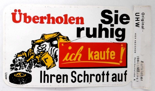 Werbe aufkleber überholen sie - werbe-aufkleber,