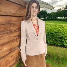 Comma Blazer beige rosa mit