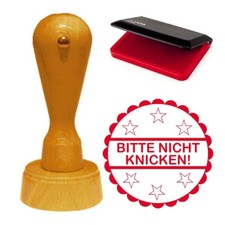 Stempel « BITTE NICHT KNICKEN
