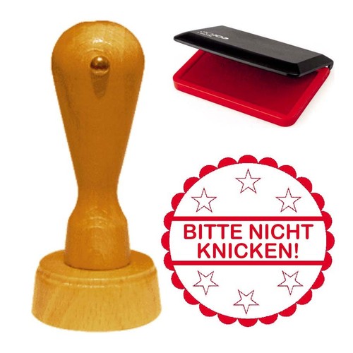 Stempel bitte nicht knicken - bitte,