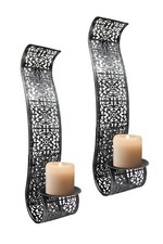 2er Set Wandkerzenhalter