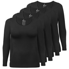 Damen Langarmshirt 4er Set