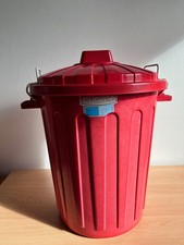 Curver Tonne Aufbewahrungsbox Oscar Rot, vintage 23 Liter