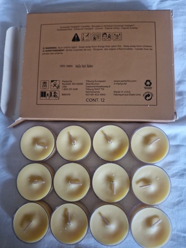 Partylite teelichter vanilla - teelichter, "vanilla