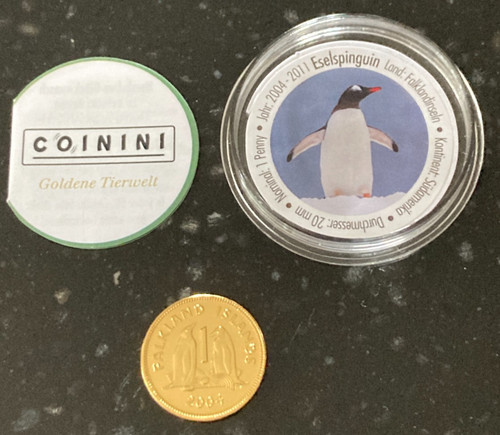 Coinini goldmünze pinguin - coinini,