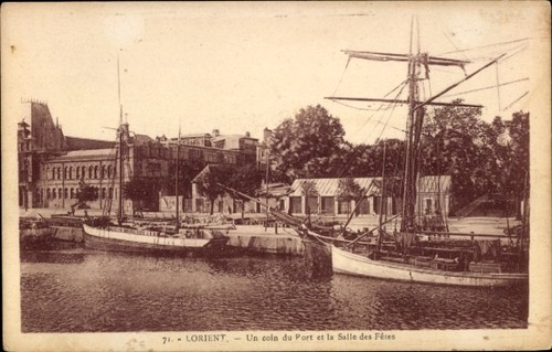 Cpa lorient morbihan - un, coin