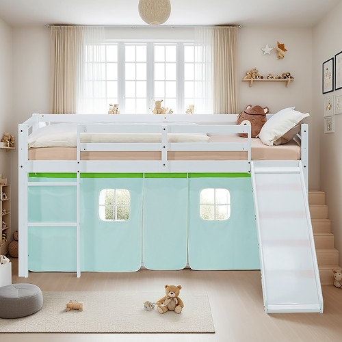 Hochbett 90x200 kinderbett mit - kinderbett,