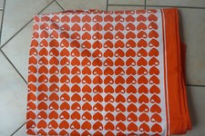 Baumwoll-Bettwäsche Graziela 70er / 80er Jahre Herzen rot-orange