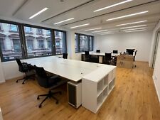 Büromöbel (8 Tische, 8 Stühle mit Container und Pc Fach) Konferenztisch 8 Stühle