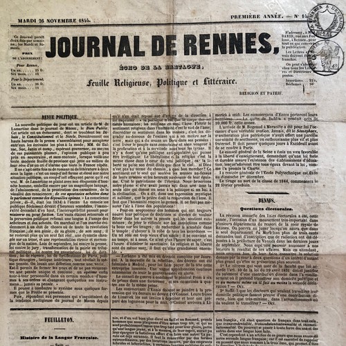 Rennes journal echo la - rennes,